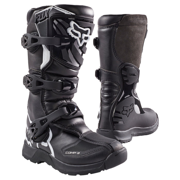Buty Motocyklowe Junior Fox Comp 3y Black