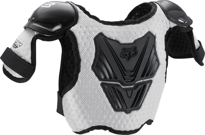 Ochraniacz Klatki Piersiowej Junior Fox Peewee Titan Roost Deflector Black Silver