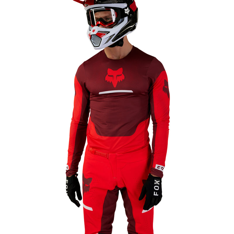 Bluza Motocyklowa Fox Flexair Optical Fluo Red