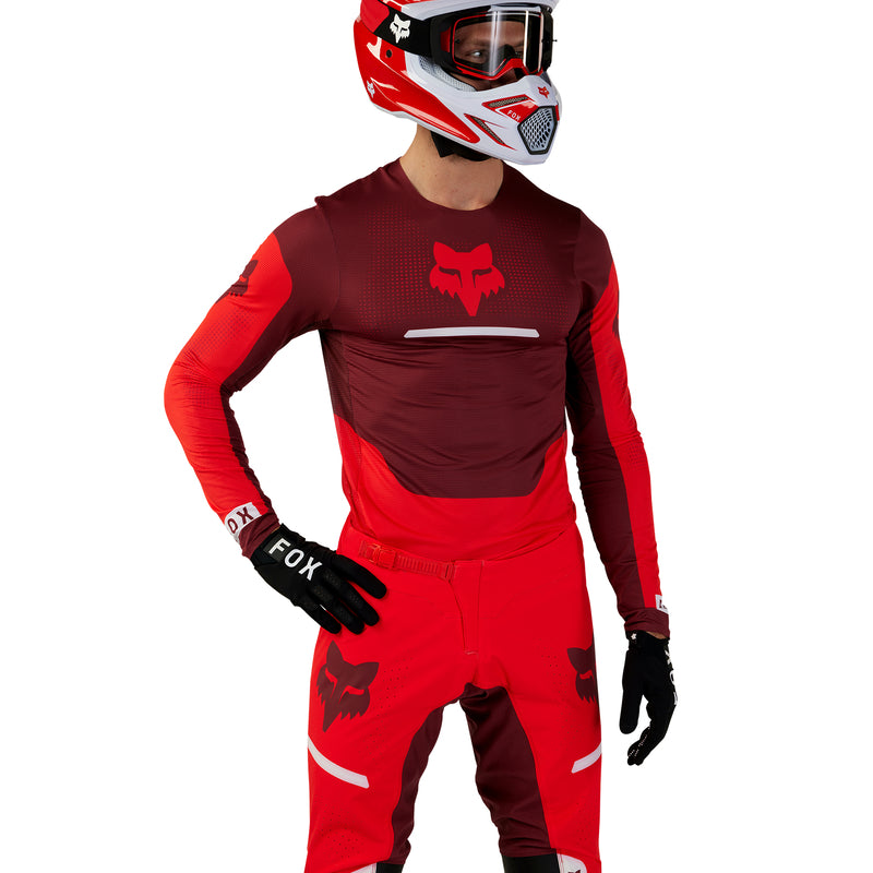 Bluza Motocyklowa Fox Flexair Optical Fluo Red