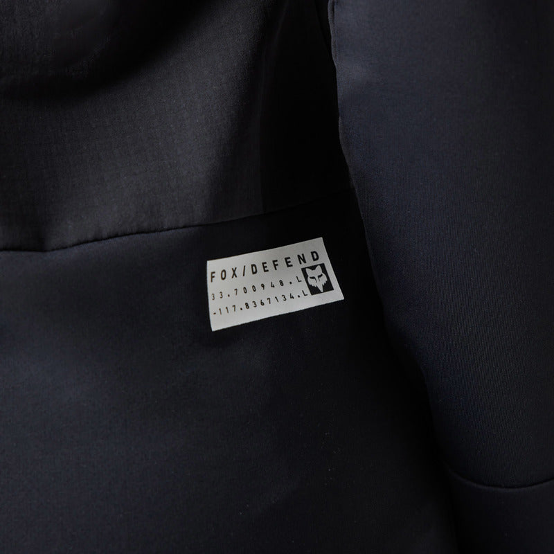 Koszulka Rowerowa Z Długim Rękawem Damska Fox Defend Thermal Black