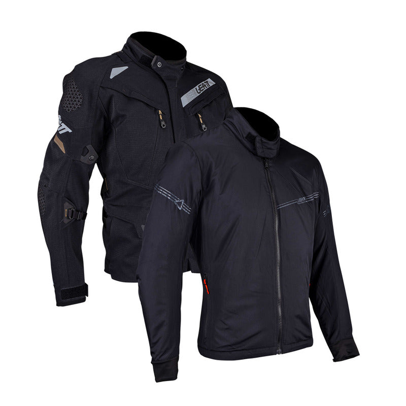 KURTKA MOTOCYKLOWA TEKSTYLNA LEATT ADV DRITOUR 7.5 STEALTH BLACK GREY S