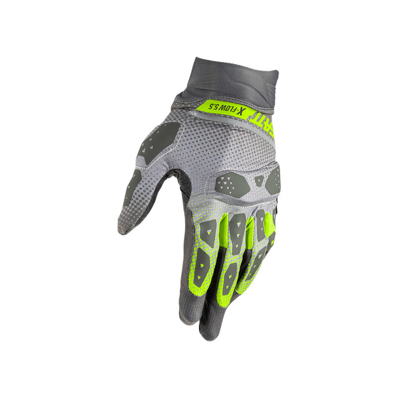 RĘKAWICE MOTOCYKLOWE LEATT ADV X-FLOW 5.5 SHORT HI-VIZ S