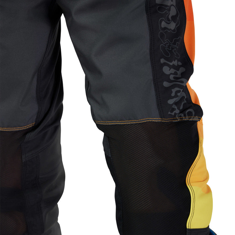 Spodnie Motocyklowe Fox Flexair Grid Black Orange