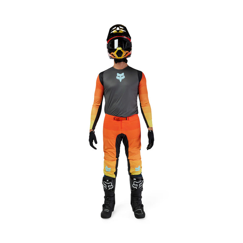 Spodnie Motocyklowe Fox Flexair Grid Black Orange