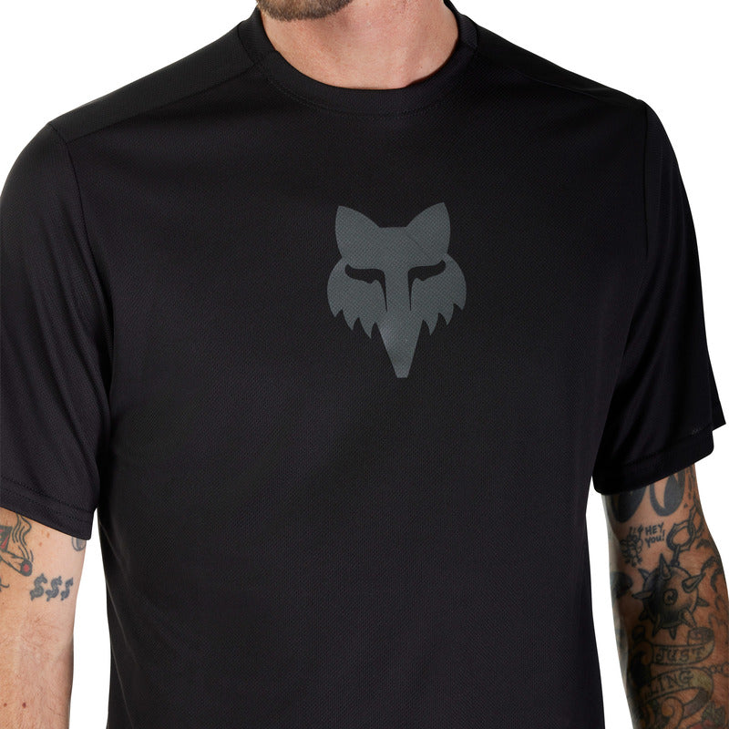 Koszulka Rowerowa Fox Ranger Head Black