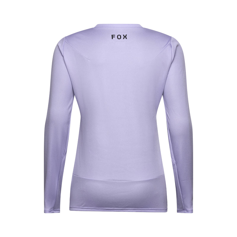 Koszulka Rowerowa Z Długim Rękawem Damska Fox Ranger Head Lilac