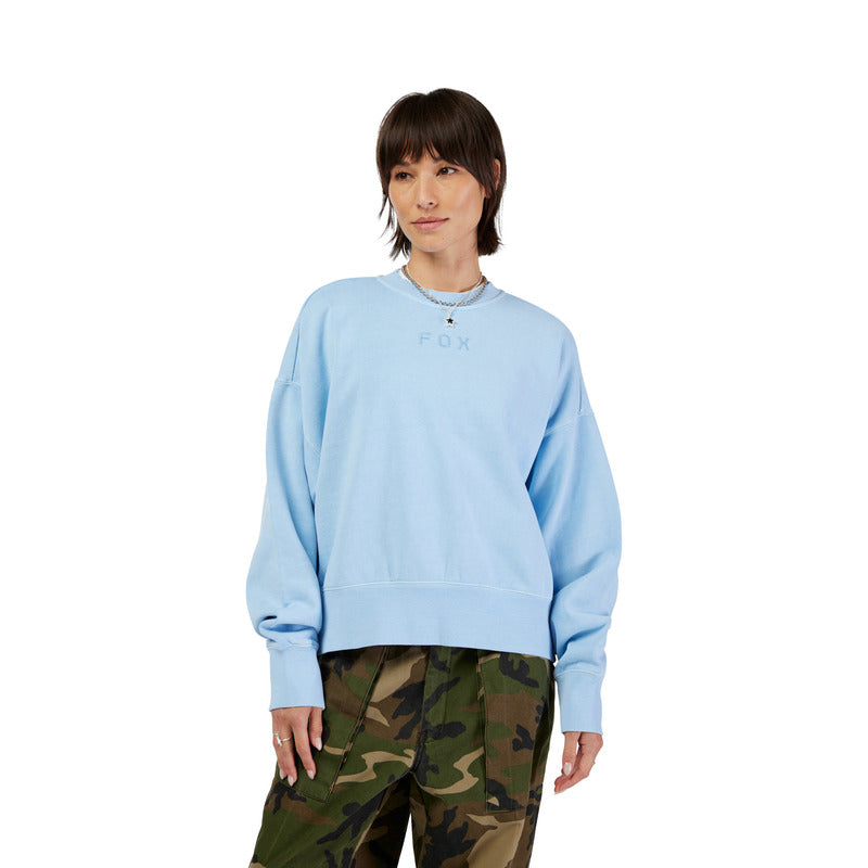 Bluza Damska Fox Wordmark Oversized Fleece Crew Cashmere Blue