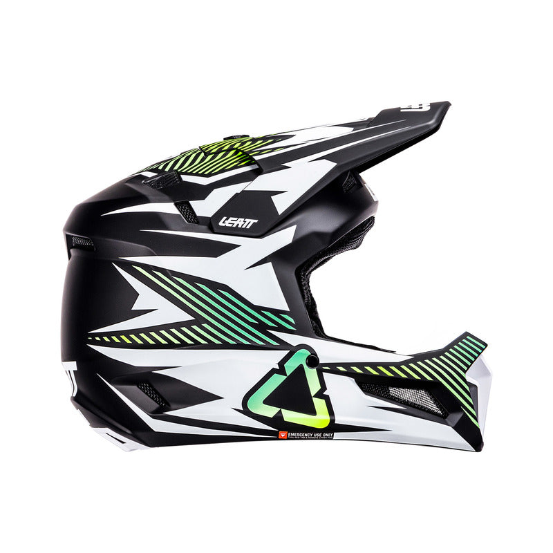 KASK MOTOCYKLOWY Z GOGLAMI LEATT KIT MOTO 3.5 STORM TEAL S