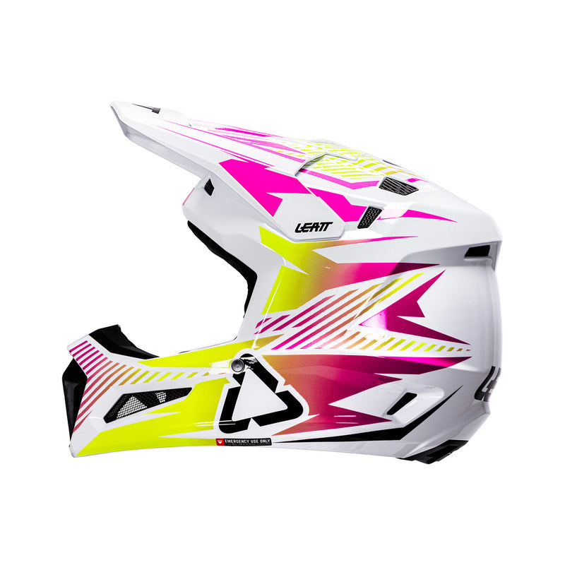 KASK MOTOCYKLOWY Z GOGLAMI LEATT KIT MOTO 3.5 STORM PINK L