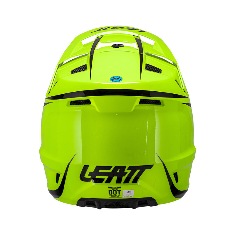 KASK MOTOCYKLOWY Z GOGLAMI LEATT KIT MOTO 3.5 NEON YELLOW XS