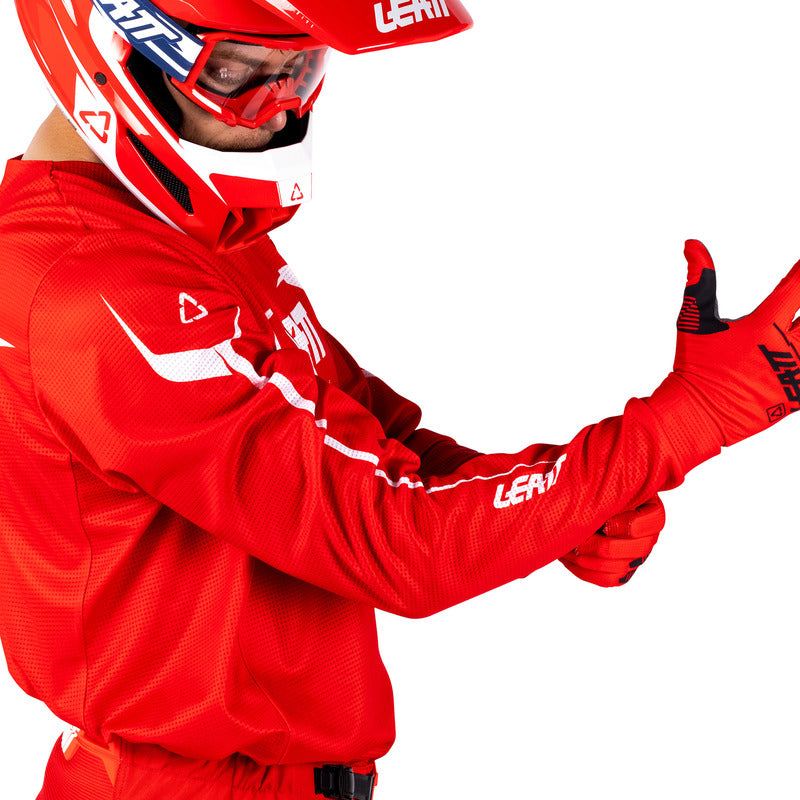 STRÓJ OFFROADOWY BLUZA I SPODNIE LEATT RIDE KIT MOTO 3.5 RED M