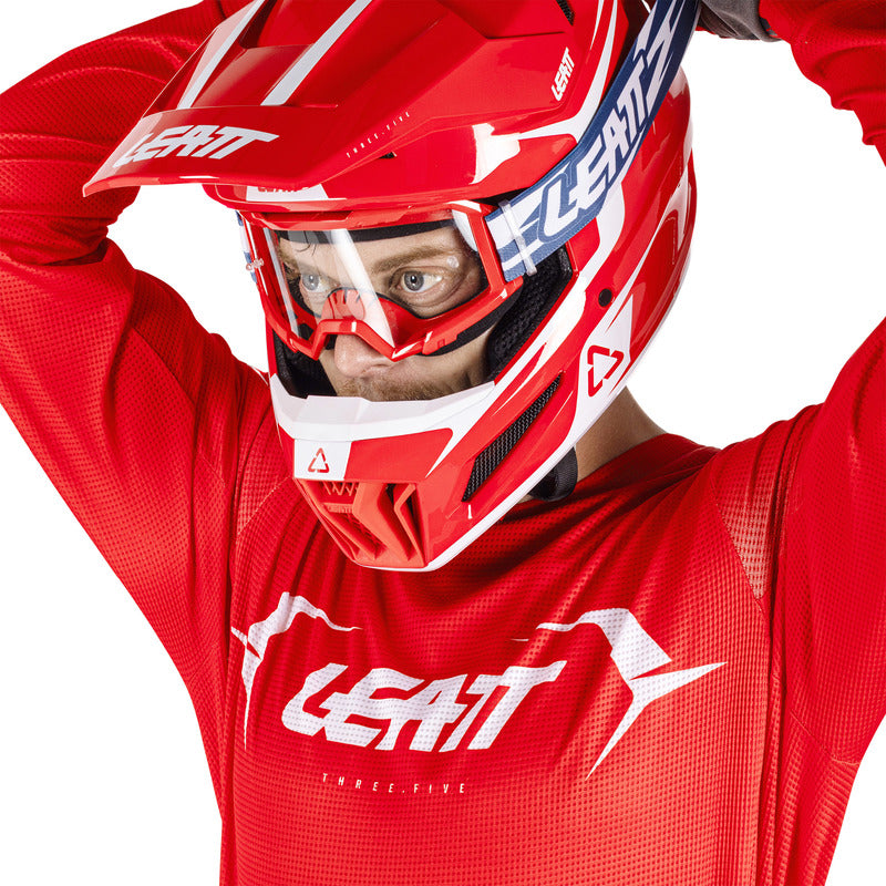 STRÓJ OFFROADOWY BLUZA I SPODNIE LEATT RIDE KIT MOTO 3.5 RED M