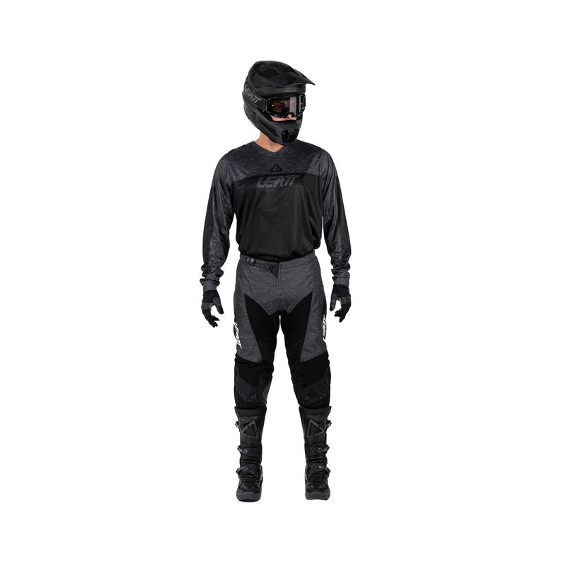 STRÓJ OFFROADOWY BLUZA I SPODNIE LEATT RIDE KIT MOTO 3.5 STEALTH BLACK GREY XS
