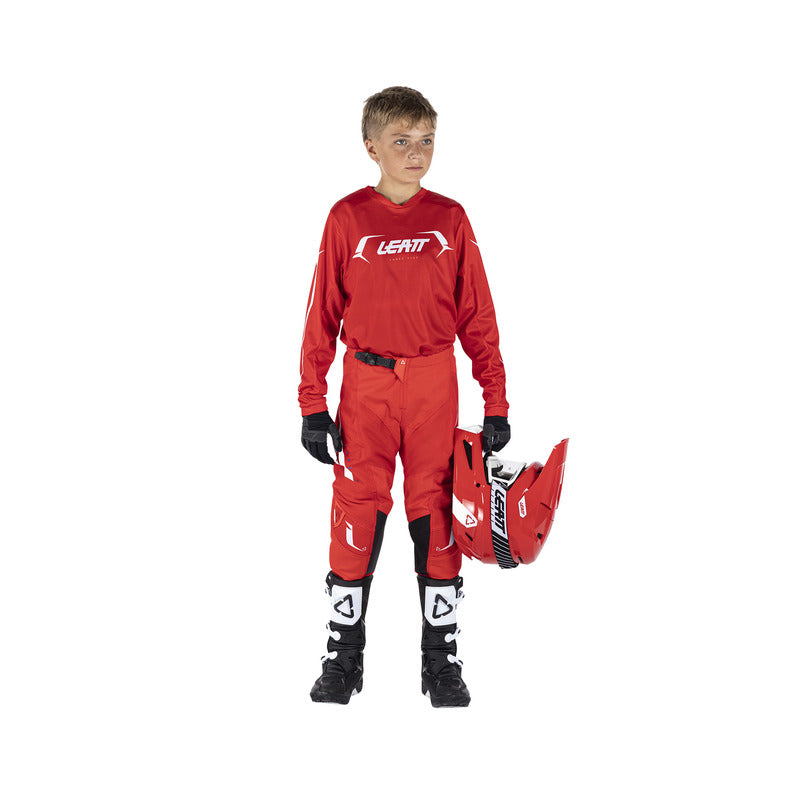 STRÓJ OFFROADOWY BLUZA I SPODNIE JUNIOR LEATT RIDE KIT 3.5 RED S