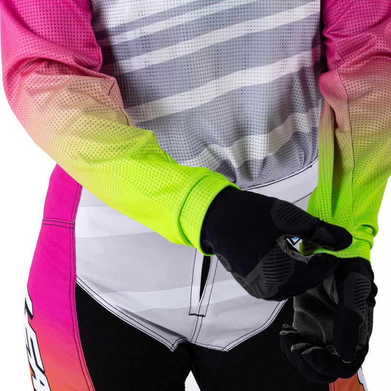 STRÓJ OFFROADOWY BLUZA I SPODNIE JUNIOR LEATT RIDE KIT 3.5 RETRO PINK S