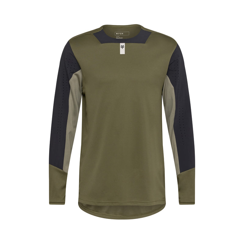 Koszulka Rowerowa Z Długim Rękawem Fox Defend Olive Green