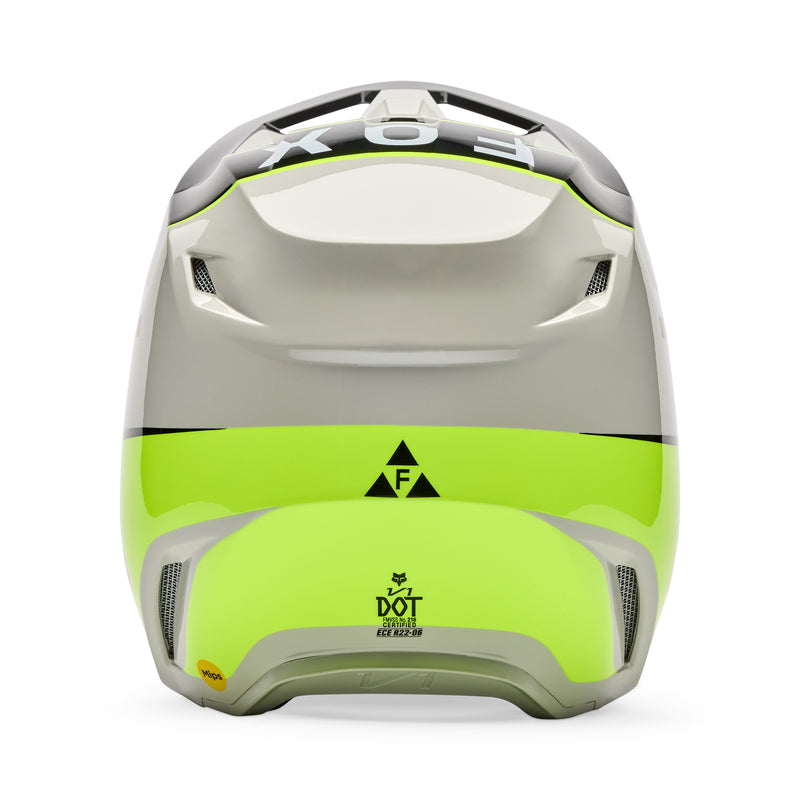 Kask Motocyklowy Fox V1 Collect Grey Yellow