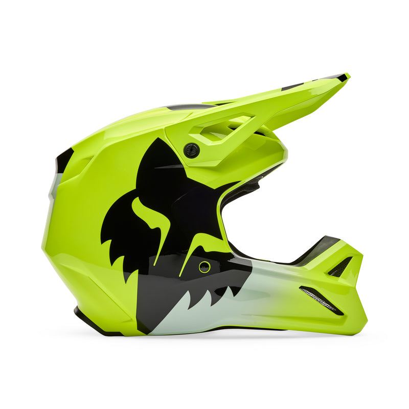 Kask Motocyklowy Fox V1 Shield Fluo Yellow