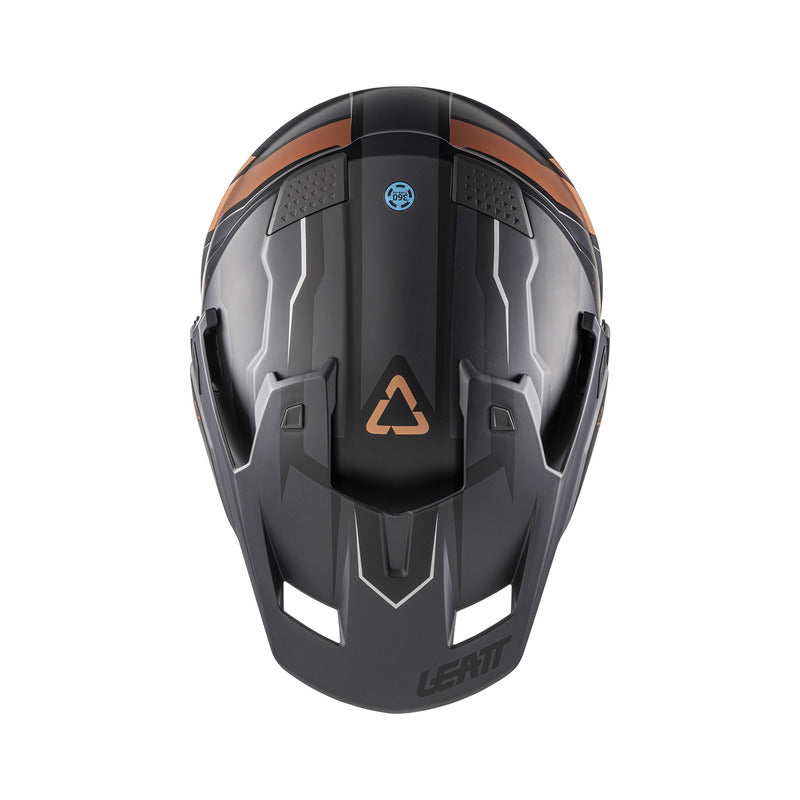 KASK MOTOCYKLOWY Z GOGLAMI LEATT ADV 7.5 BLACK BRONZE S