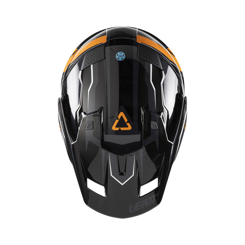 KASK MOTOCYKLOWY Z GOGLAMI LEATT ADV 7.5 BLACK ORANGE S