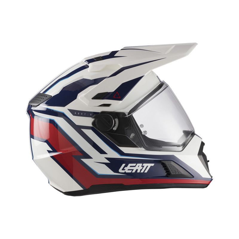 KASK MOTOCYKLOWY Z GOGLAMI LEATT ADV 7.5 ROYAL BLUE RED S