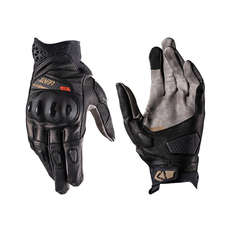 RĘKAWICE MOTOCYKLOWE LEATT ADV X-FLOW 8.5 STEALTH SHORT BLACK GREY S