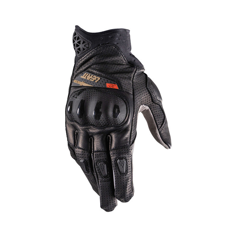 RĘKAWICE MOTOCYKLOWE LEATT ADV X-FLOW 8.5 STEALTH SHORT BLACK GREY S