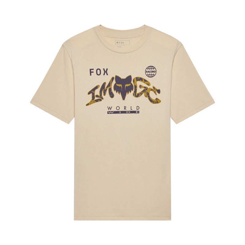 T-shirt Junior Fox Image Print Tan