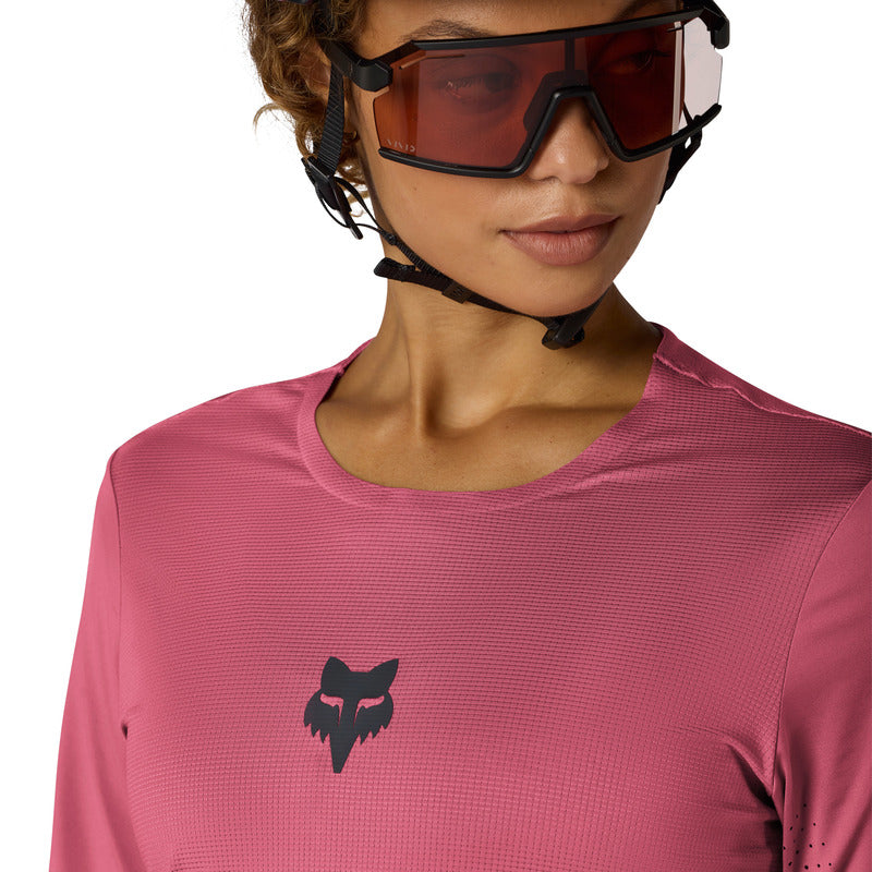 Koszulka Rowerowa Damska Fox Flexair Berry
