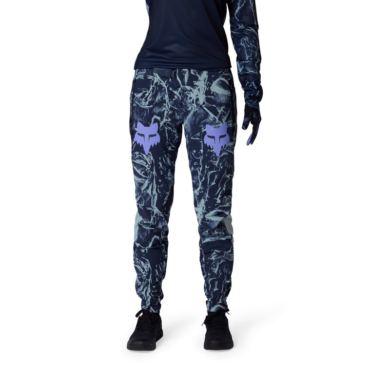 Spodnie Rowerowe Damskie Fox Ranger Image Print Arctic Blue