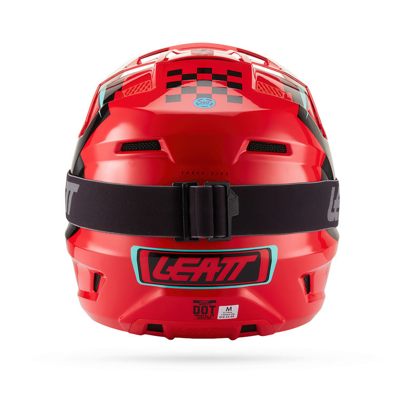 KASK MOTOCYKLOWY Z GOGLAMI LEATT KIT MOTO 3.5 RED S