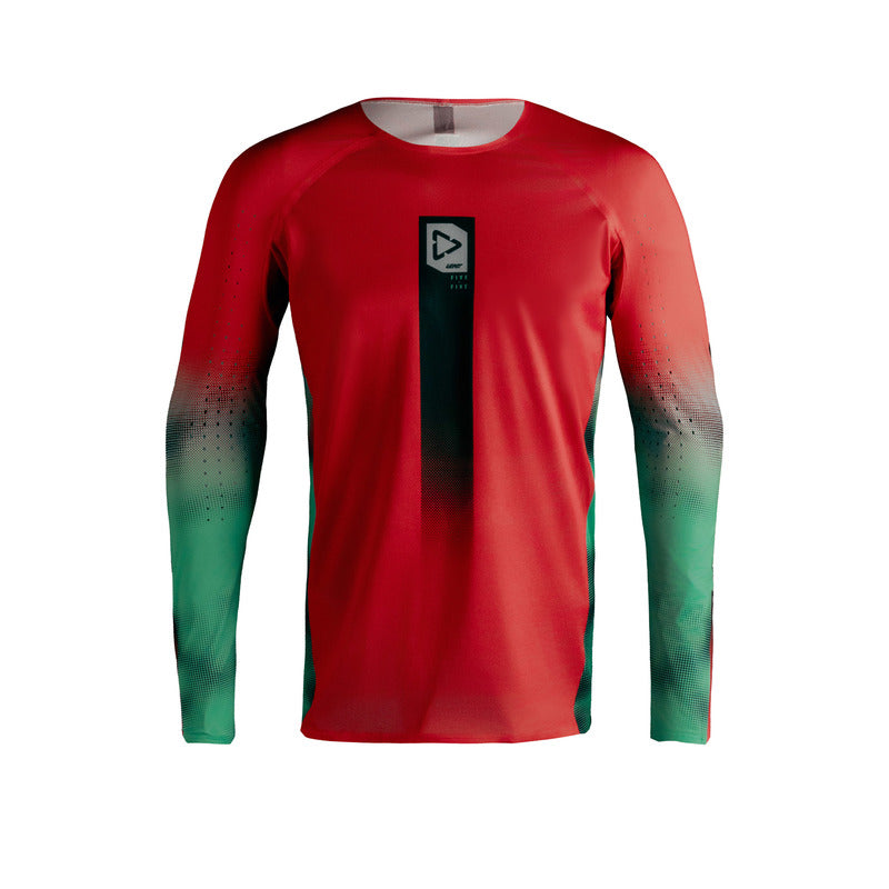 BLUZA OFFROADOWA LEATT MOTO 5.5 ULTRAWELD FADE RED S