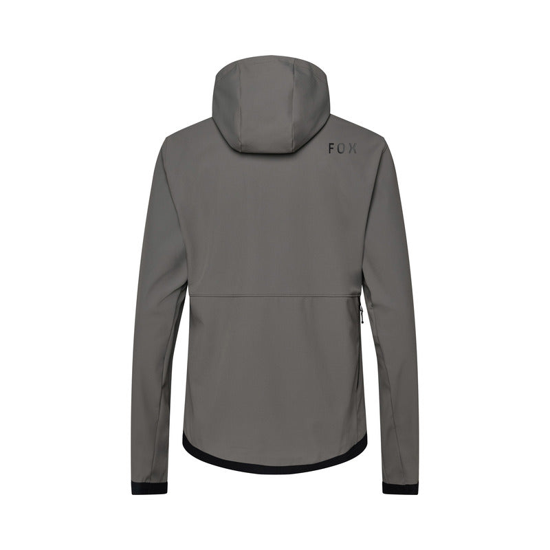 Bluza Rowerowa Z Kapturem Fox Ranger Fire Hoodie Pewter