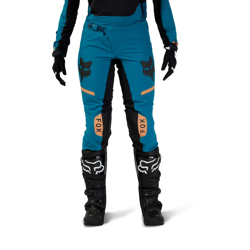 Spodnie Motocyklowe Damskie Fox Flexair Optical Maui Blue