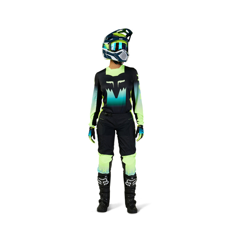 Spodnie Motocyklowe Damskie Fox 180 Flora Black Yellow