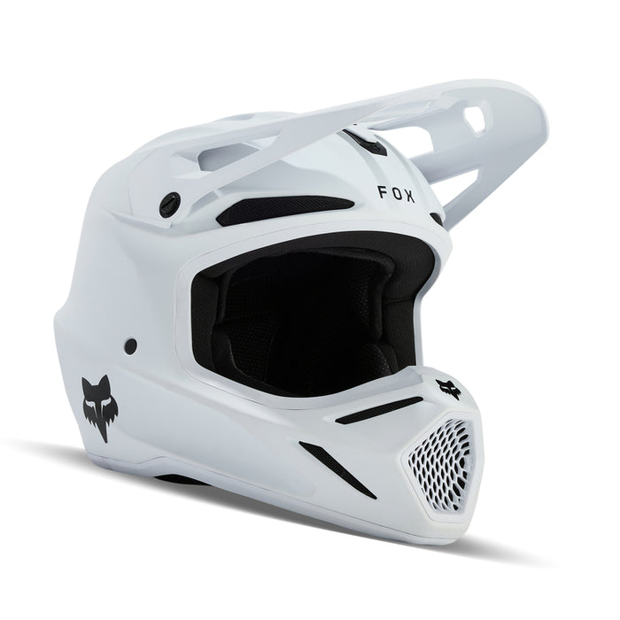 Kask Motocyklowy Junior Fox V3 Solid Matte White