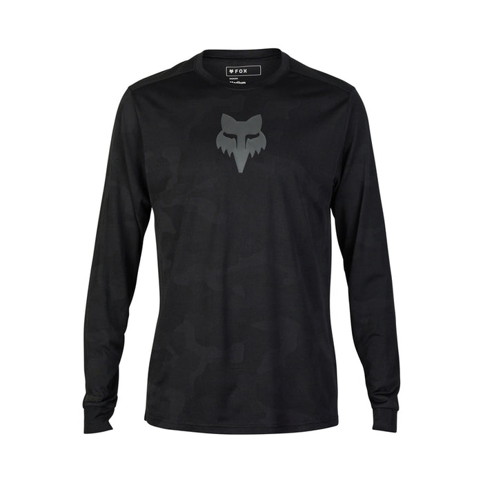 Koszulka Rowerowa Z Długim Rękawem Fox Ranger Tru Dri Black