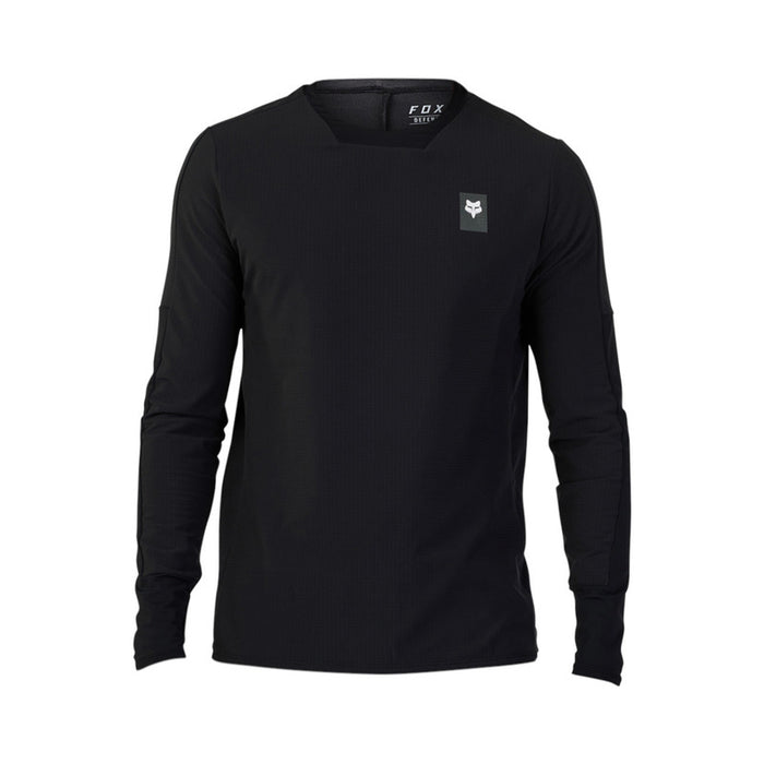 Koszulka Rowerowa Z Długim Rękawem Fox Defend Thermal Black