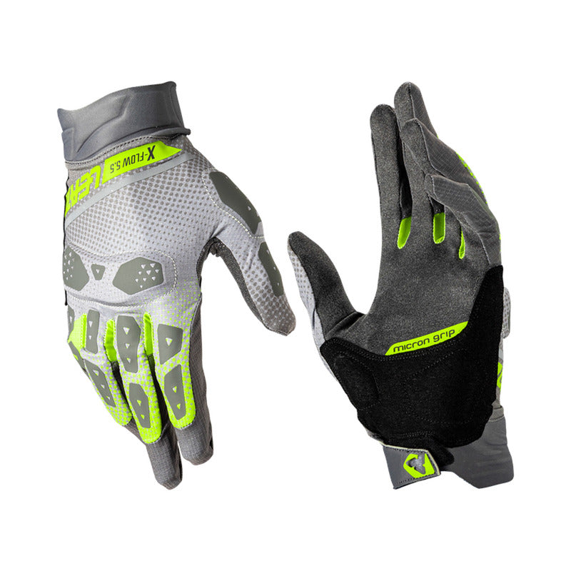 RĘKAWICE MOTOCYKLOWE LEATT ADV X-FLOW 5.5 SHORT HI-VIZ S