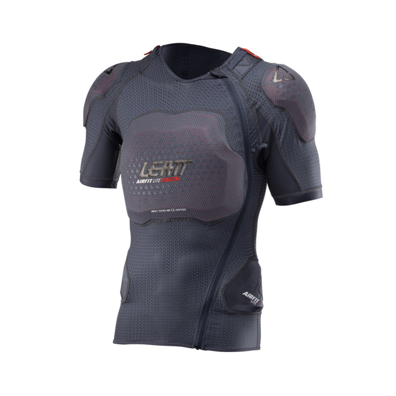 T-SHIRT Z OCHRANIACZAMI LEATT 3DF AIRFIT LITE EVO BLACK (160-166CM) S