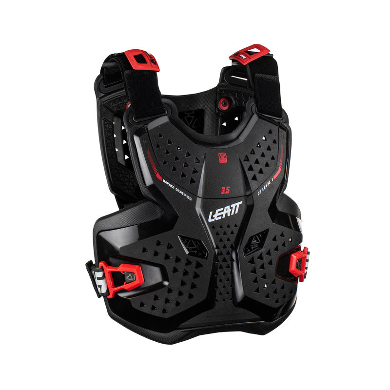 BUZER JUNIOR LEATT PROTECTOR 3.5 BLACK RED (147-159CM) L/XL