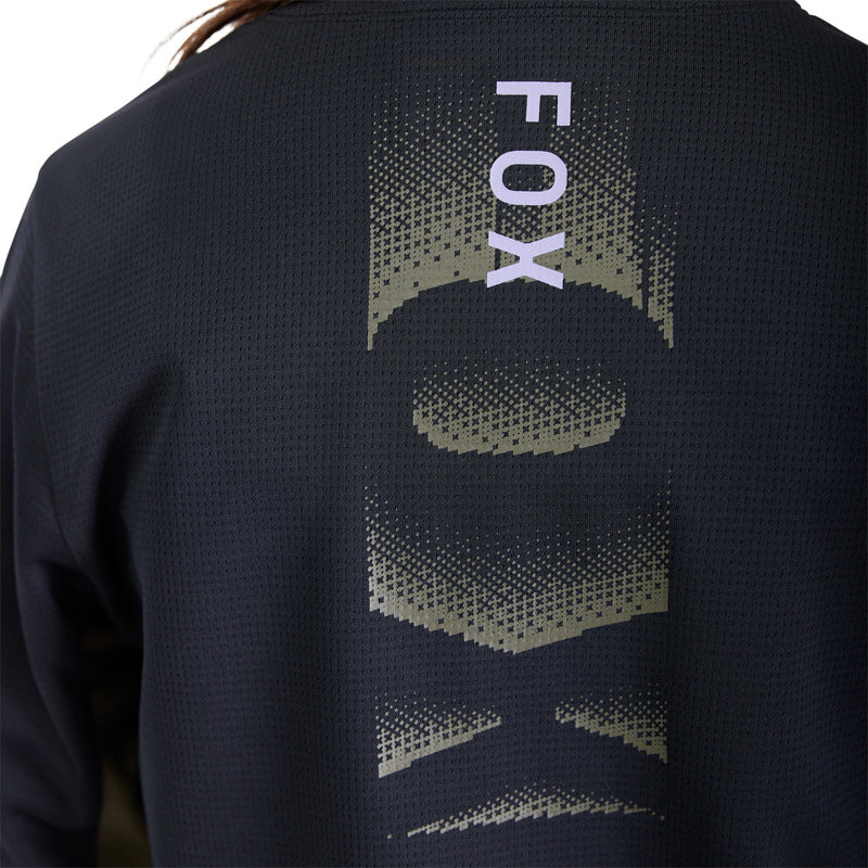 Koszulka Rowerowa Z Długim Rękawem Junior Fox Defend Park Black