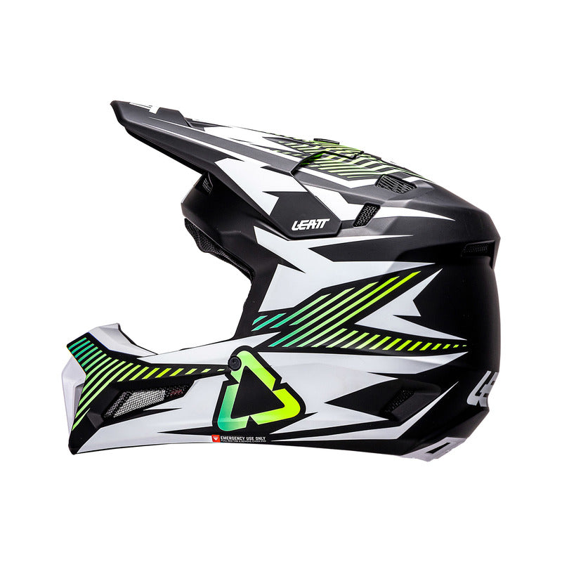 KASK MOTOCYKLOWY Z GOGLAMI LEATT KIT MOTO 3.5 STORM TEAL S
