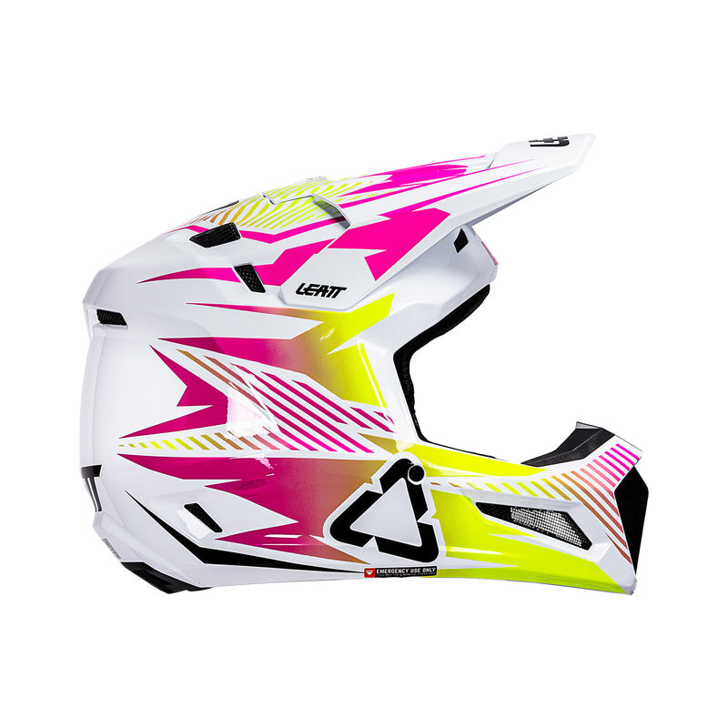 KASK MOTOCYKLOWY Z GOGLAMI LEATT KIT MOTO 3.5 STORM PINK L