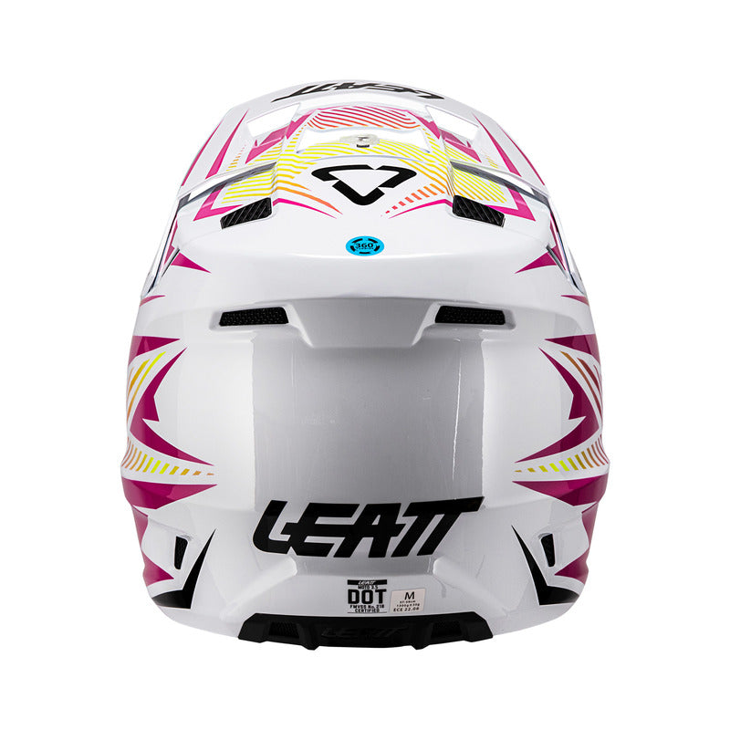 KASK MOTOCYKLOWY Z GOGLAMI LEATT KIT MOTO 3.5 STORM PINK L