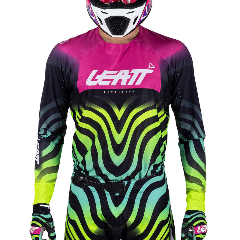 BLUZA OFFROADOWA LEATT MOTO 5.5 ULTRAWELD TIGER PINK S