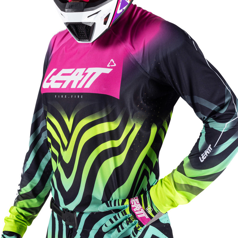 BLUZA OFFROADOWA LEATT MOTO 5.5 ULTRAWELD TIGER PINK S