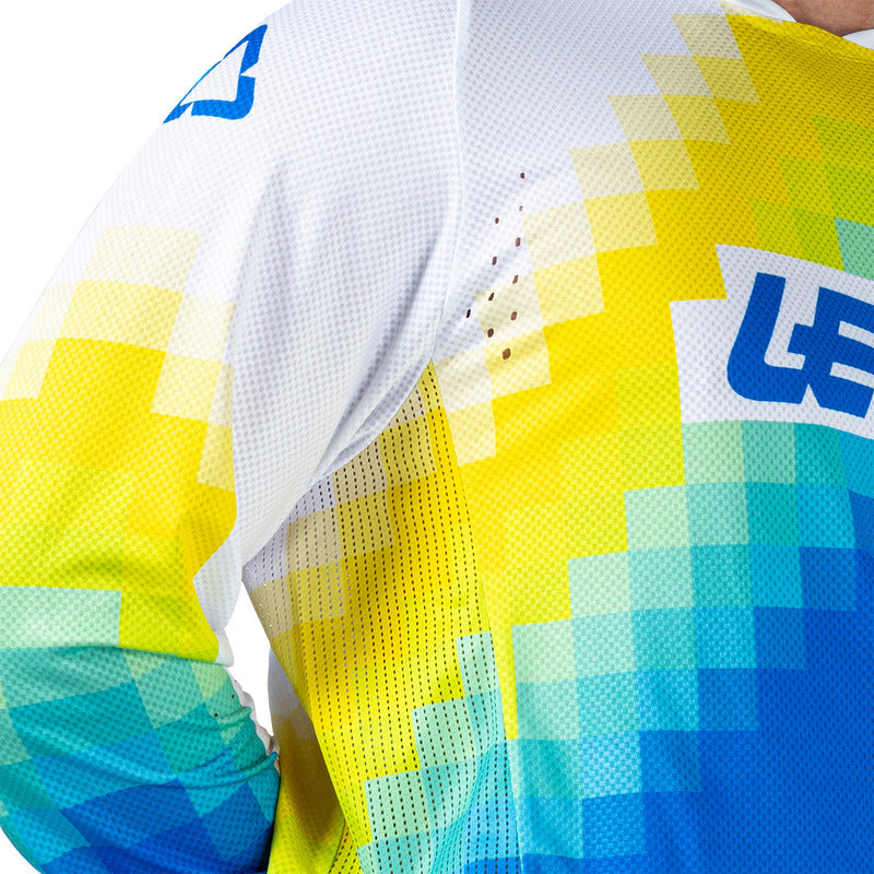 BLUZA OFFROADOWA LEATT MOTO 4.5 LITE PIXEL BLUE S