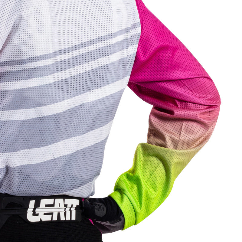 STRÓJ OFFROADOWY BLUZA I SPODNIE JUNIOR LEATT RIDE KIT 3.5 RETRO PINK S